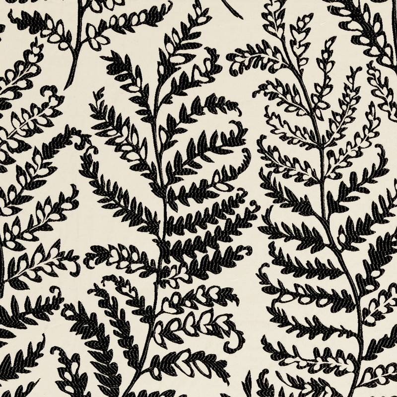 Wild Fern Charcoal Fabric by Clarke & Clarke