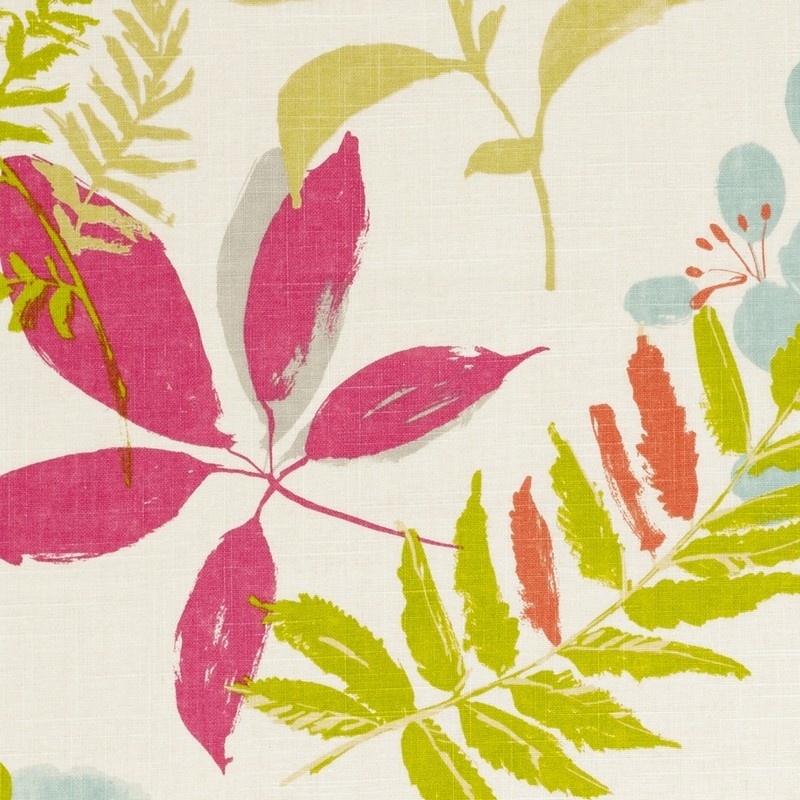 Woodland Raspberry Fabric by Clarke & Clarke
