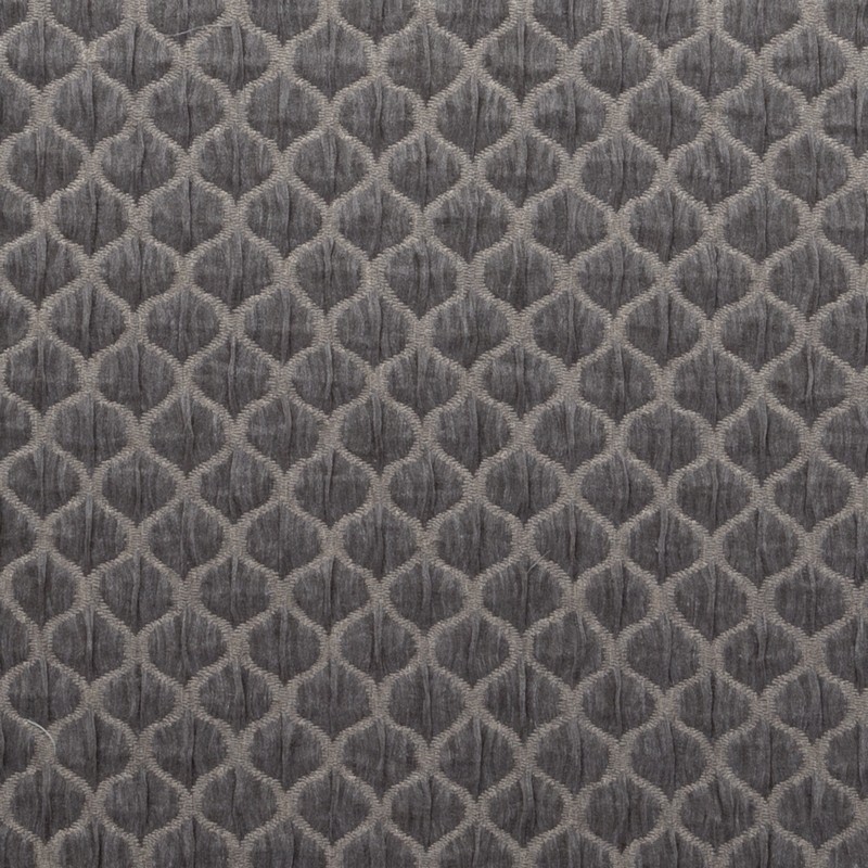 Deco Charcoal Fabric by Clarke & Clarke