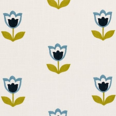 Tulipa Mineral Fabric by Clarke & Clarke
