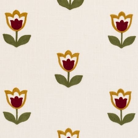 Tulipa Spice Fabric by Clarke & Clarke