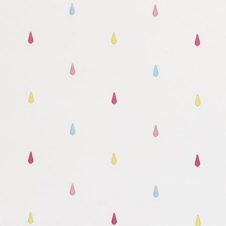 Raindrops Pink Fabric by Clarke & Clarke