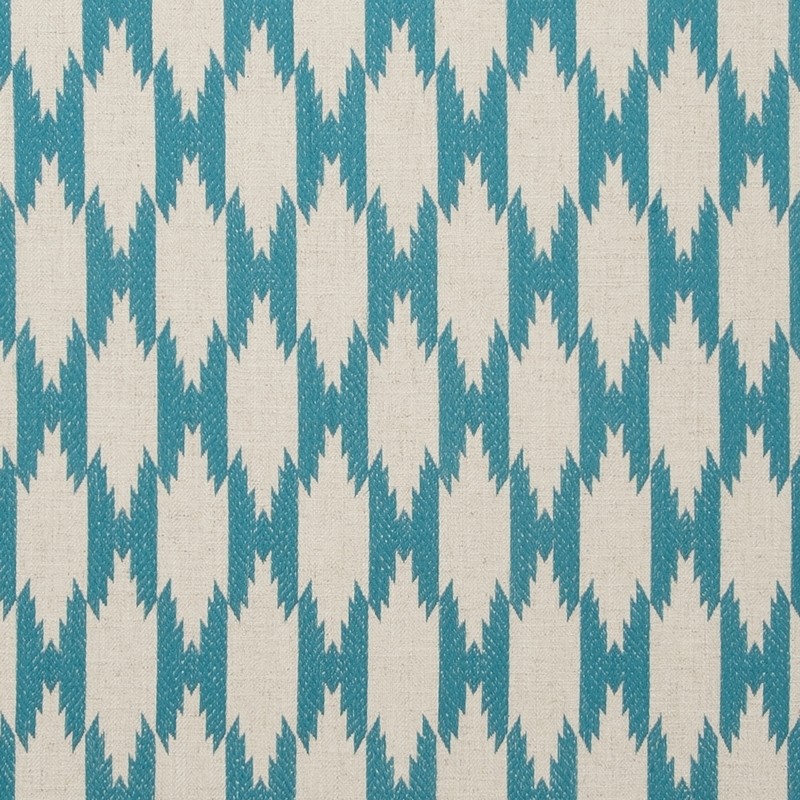 Pemba Aqua Fabric by Clarke & Clarke