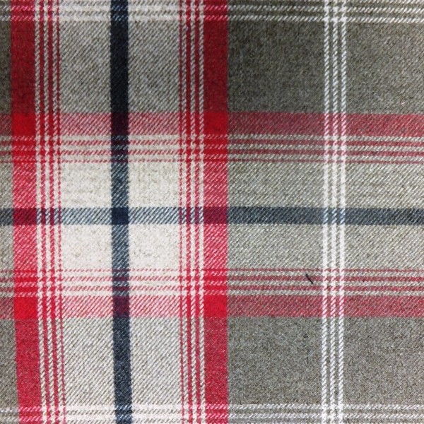 Balmoral Rosso Fabric by Porter & Stone