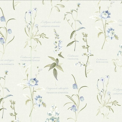 Botanical Garden Blue Fabric by Porter & Stone