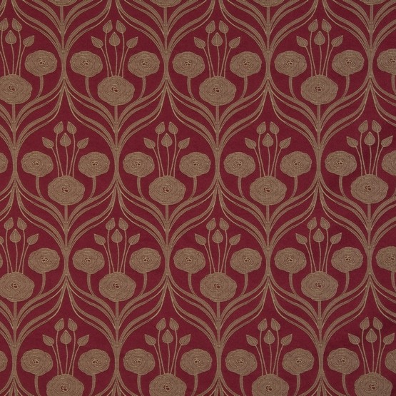 Hamilton Rouge Fabric by Fryetts
