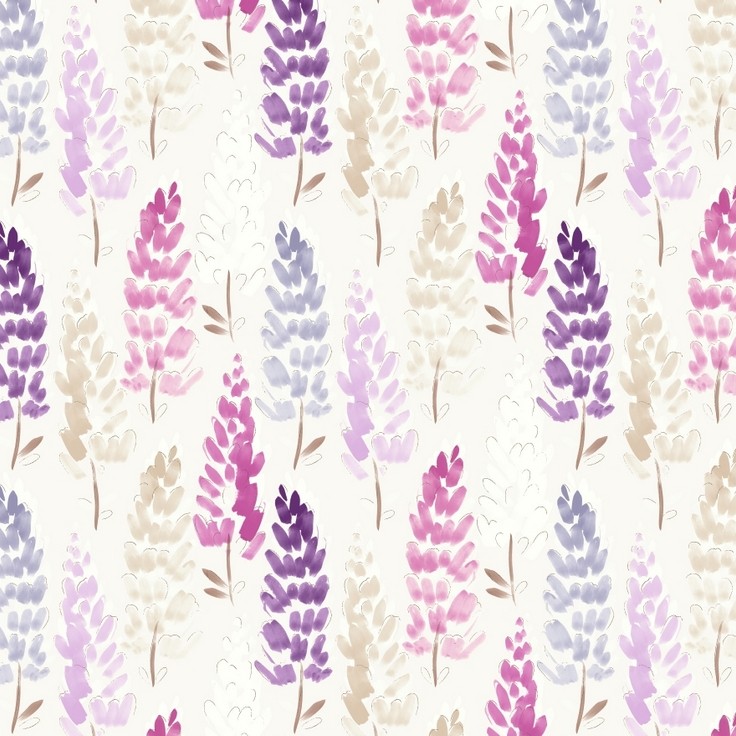 Lupin Pink Fabric by Porter & Stone