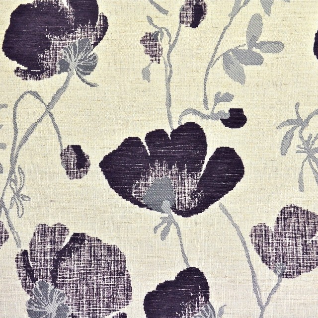Serafina Aubergine Fabric by Fryetts