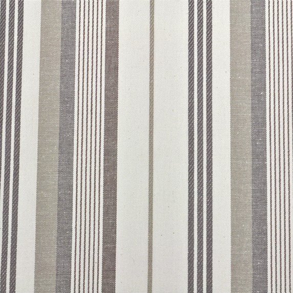 St Michel Stripe Charcoal Fabric by Porter & Stone