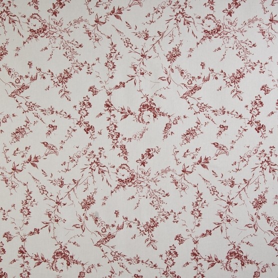 Toile Red Fabric by Porter & Stone