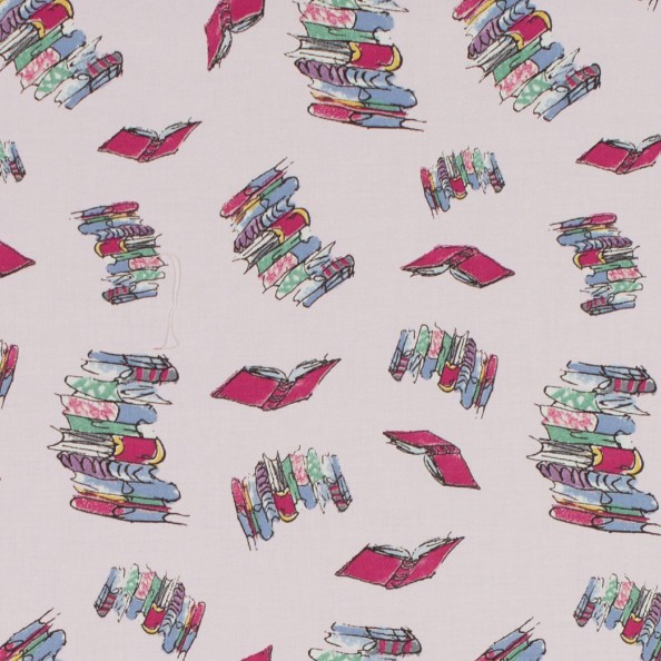 Bunk Doodling Books Fabric by Ashley Wilde
