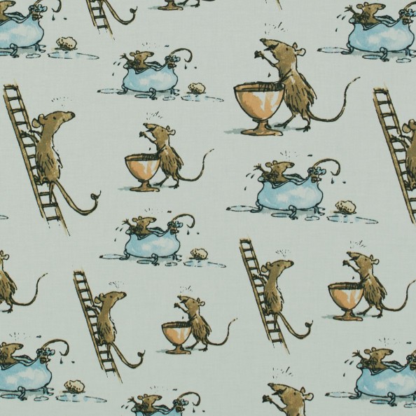 Quicksy Mice Fabric by Ashley Wilde