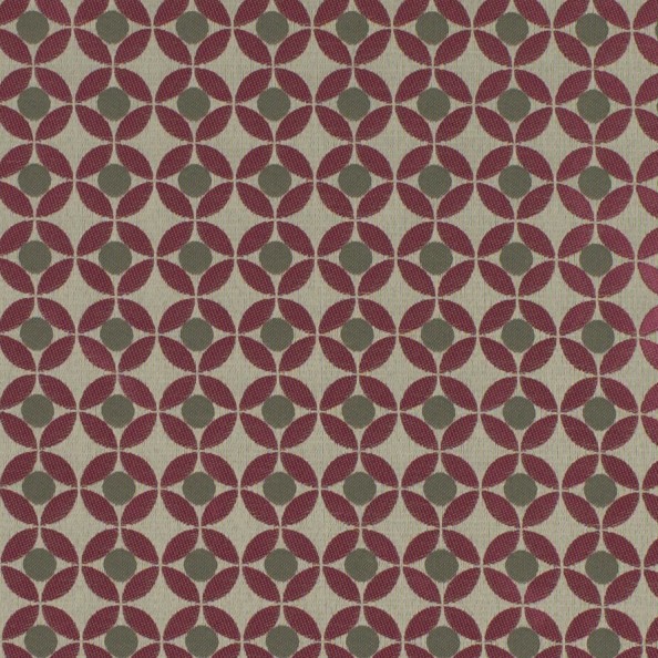 Reece Raspberry Fabric by Ashley Wilde