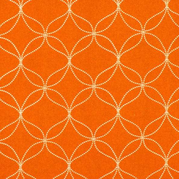 Verve Tangerine Fabric by Ashley Wilde