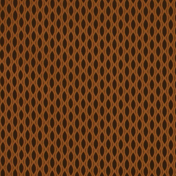 Vinci Orange Fabric by Ashley Wilde