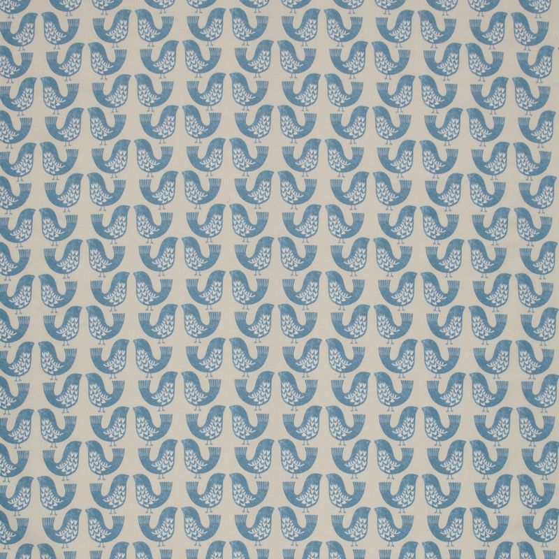 Scandi Birds Capri Fabric by iLiv
