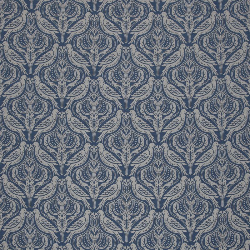 Song Thrush Dusk Fabric by iLiv