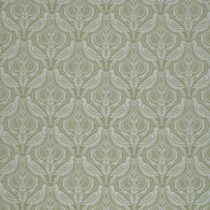 Song Thrush Palm Fabric by iLiv