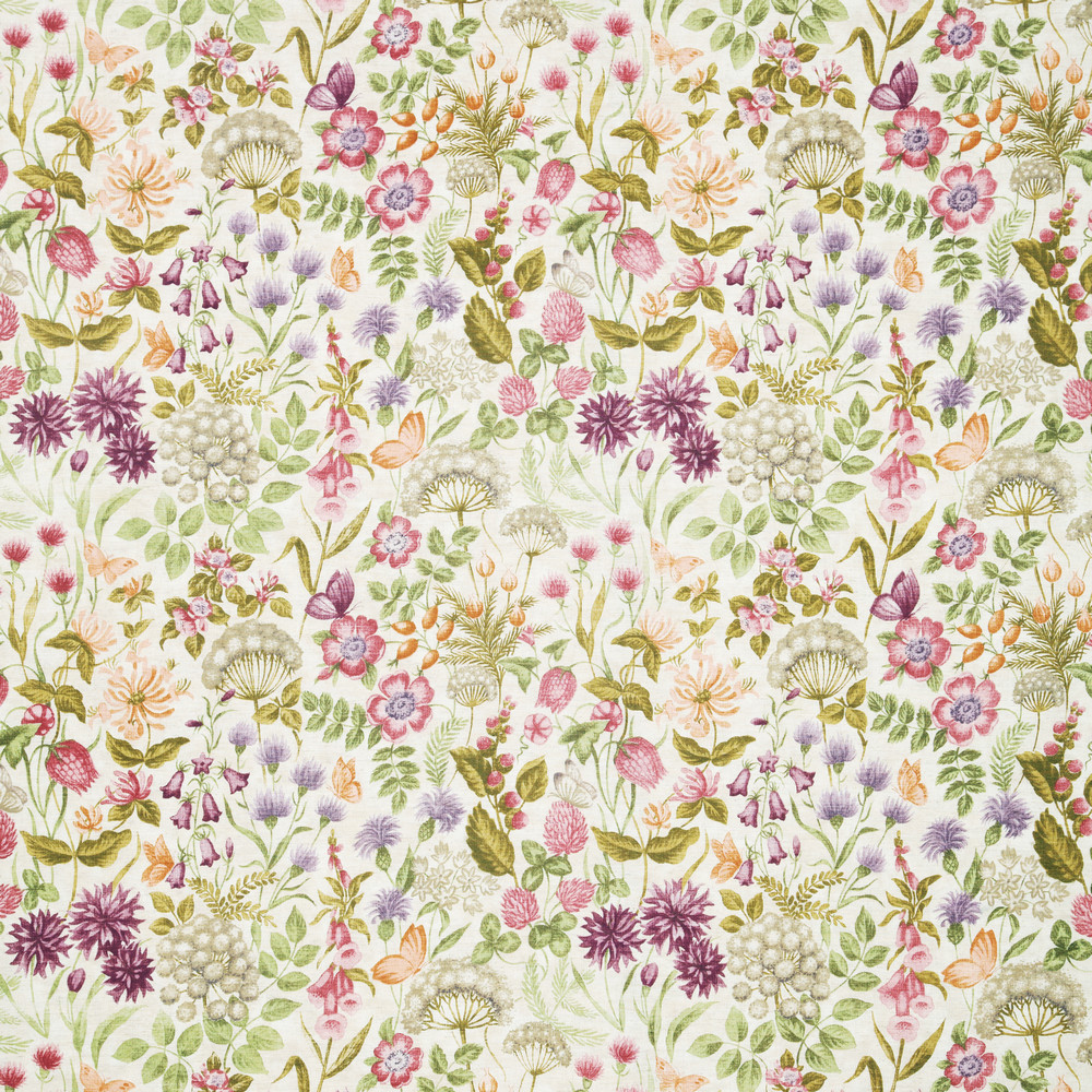 Field Flowers Copper Fabric by iLiv