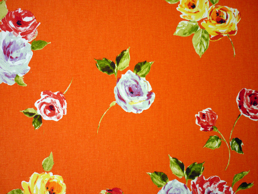 Ella Orange Fabric by Prestigious Textiles