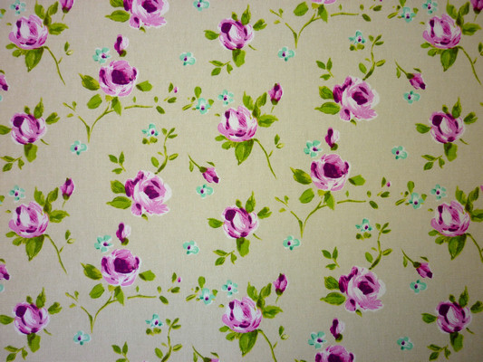 Rosebud Magenta Fabric by Prestigious Textiles