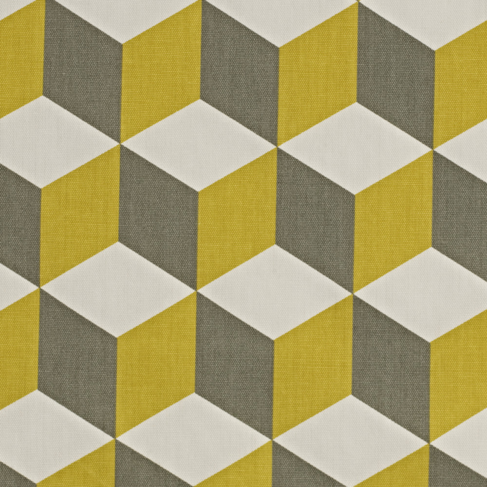 Cube Saffron Fabric by Prestigious Textiles
