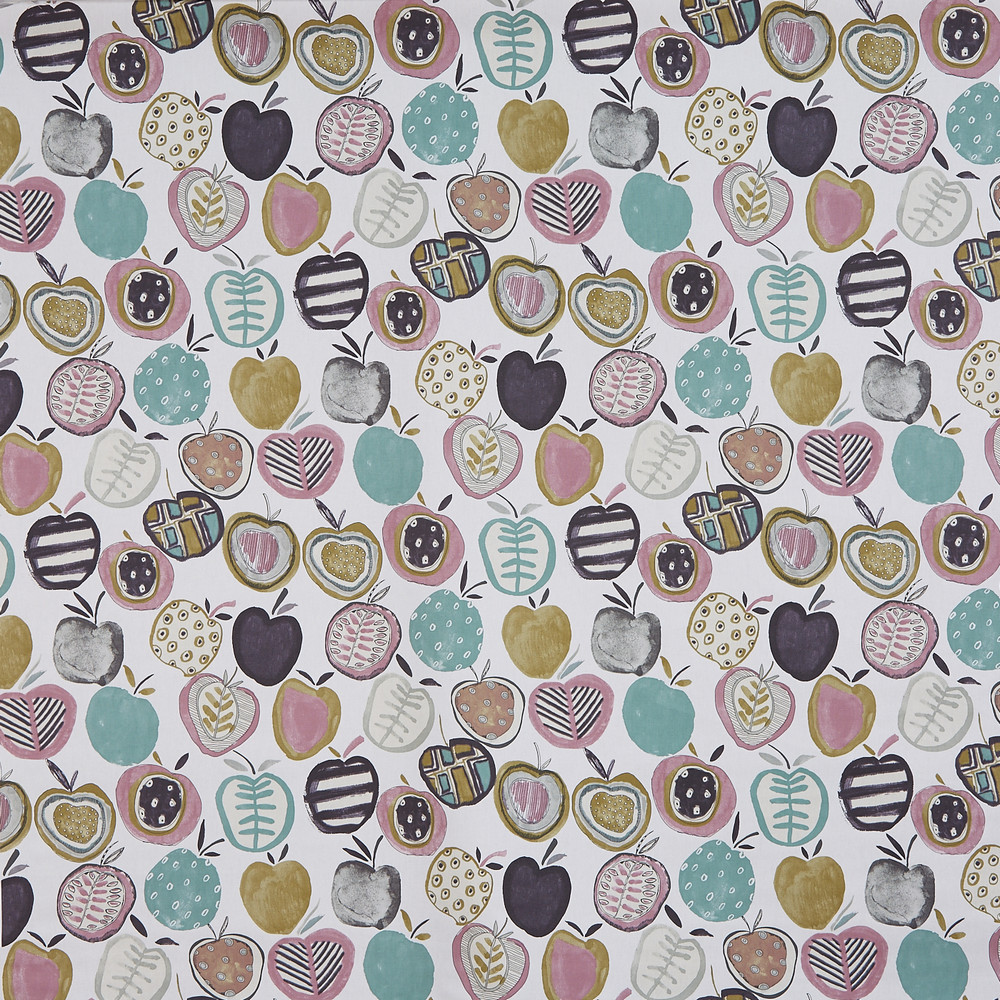 Apples Marshmallow Fabric by Prestigious Textiles