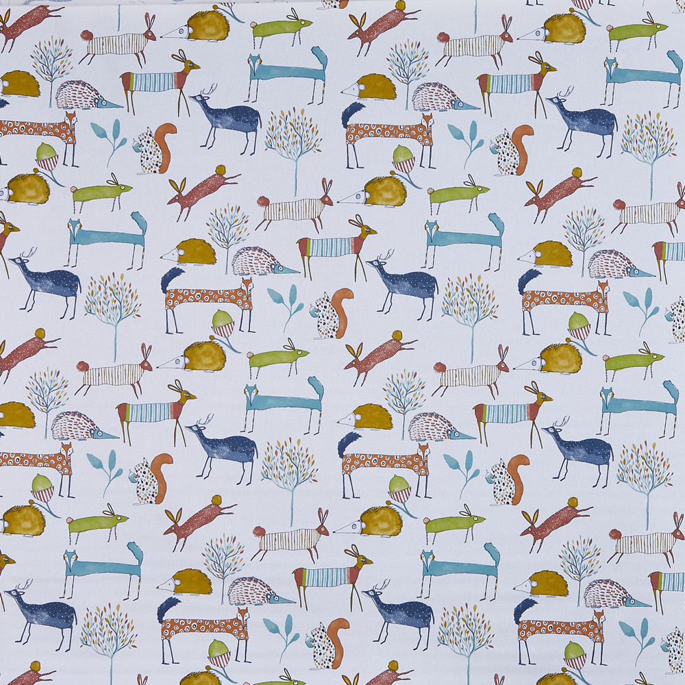 Oh My Deer Marmalade Fabric by Prestigious Textiles