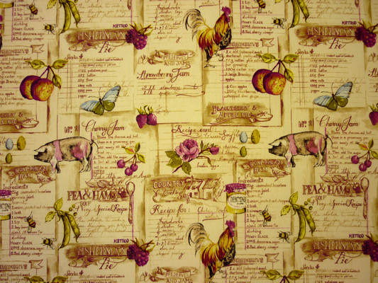 Cookbook Mulberry Fabric by Prestigious Textiles