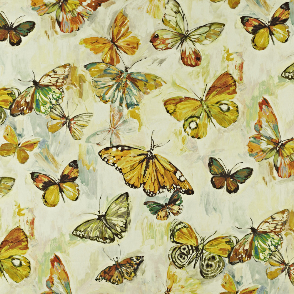 Butterfly Cloud Pineapple Fabric by Prestigious Textiles