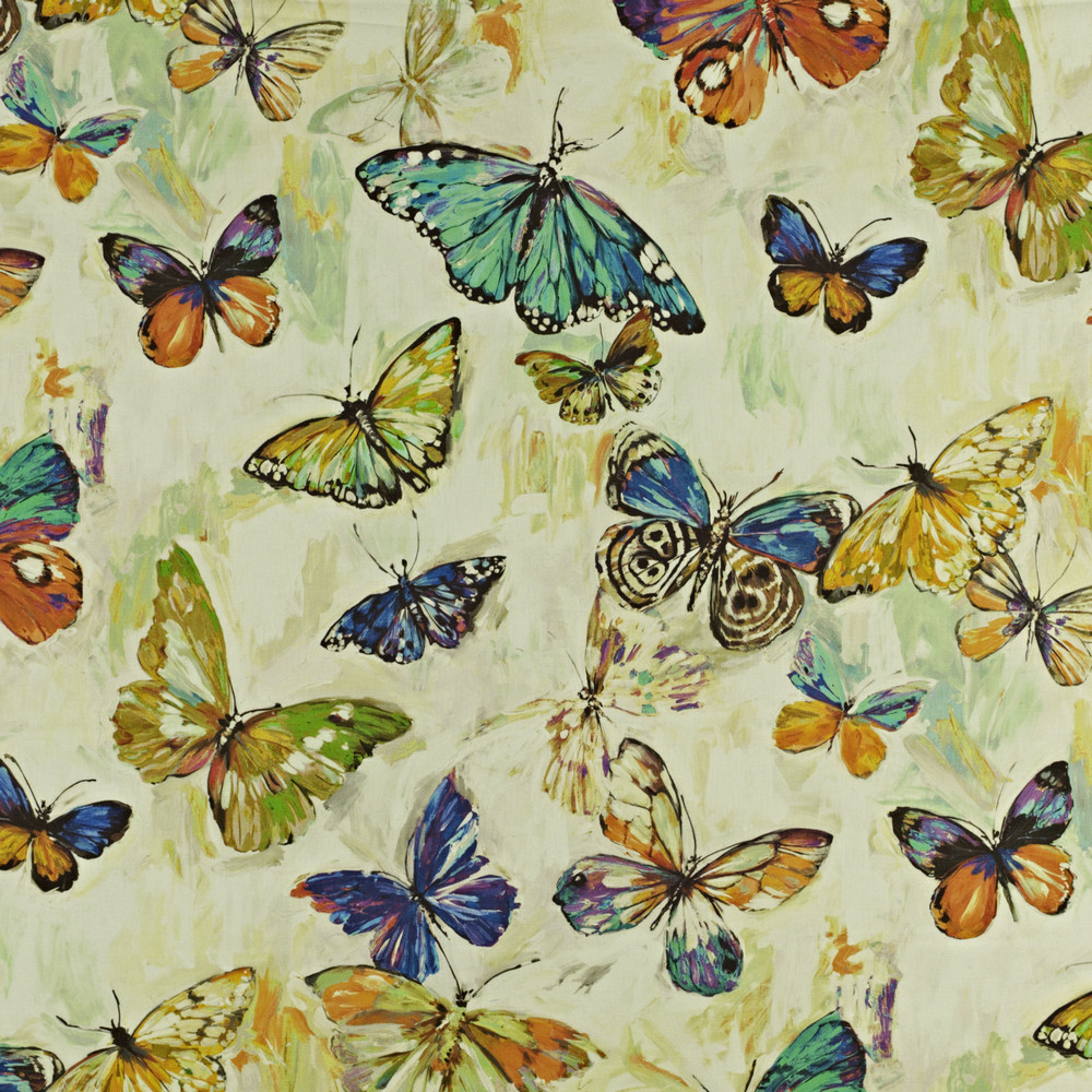 Butterfly Cloud Rainforest Fabric by Prestigious Textiles