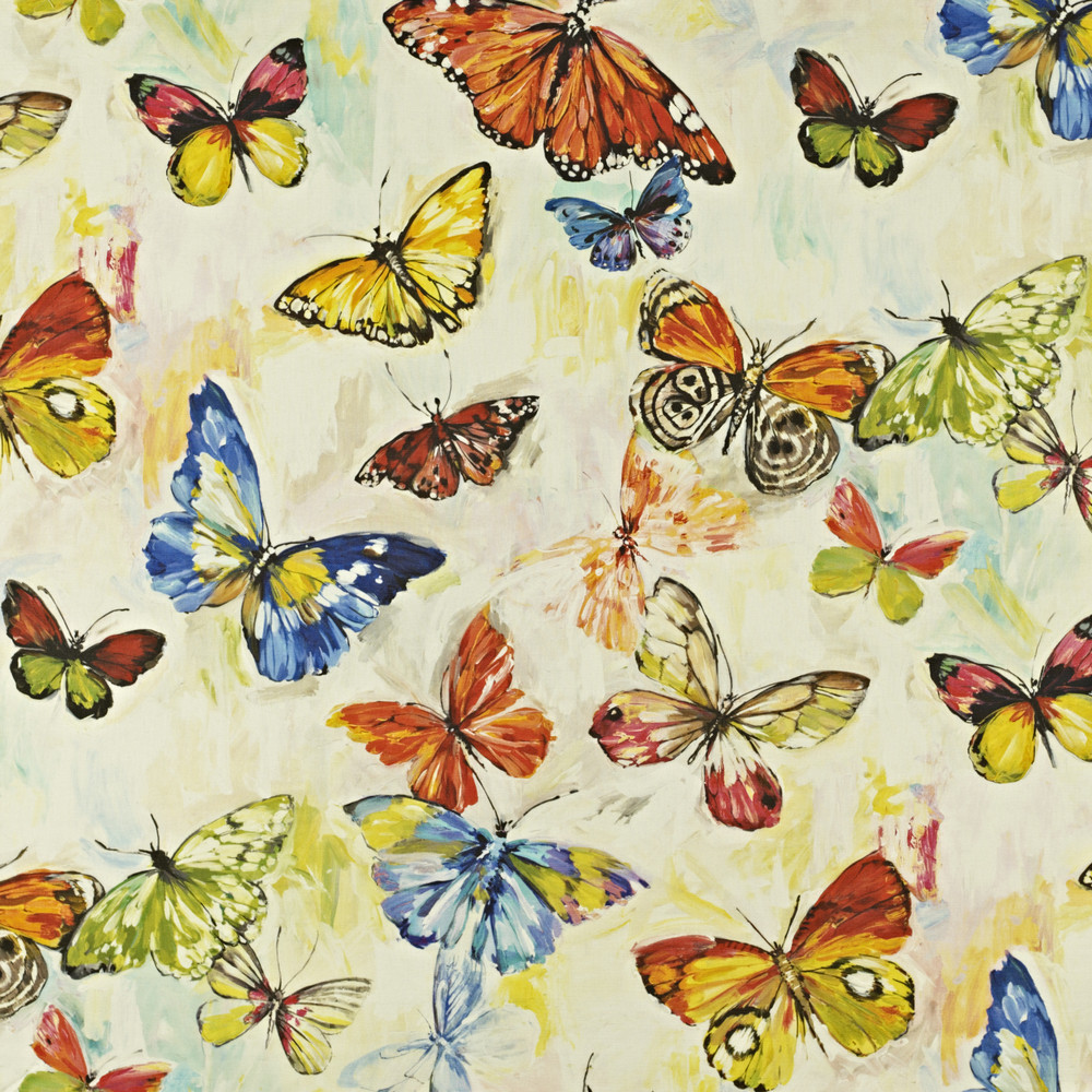 Butterfly Cloud Tropical Fabric by Prestigious Textiles