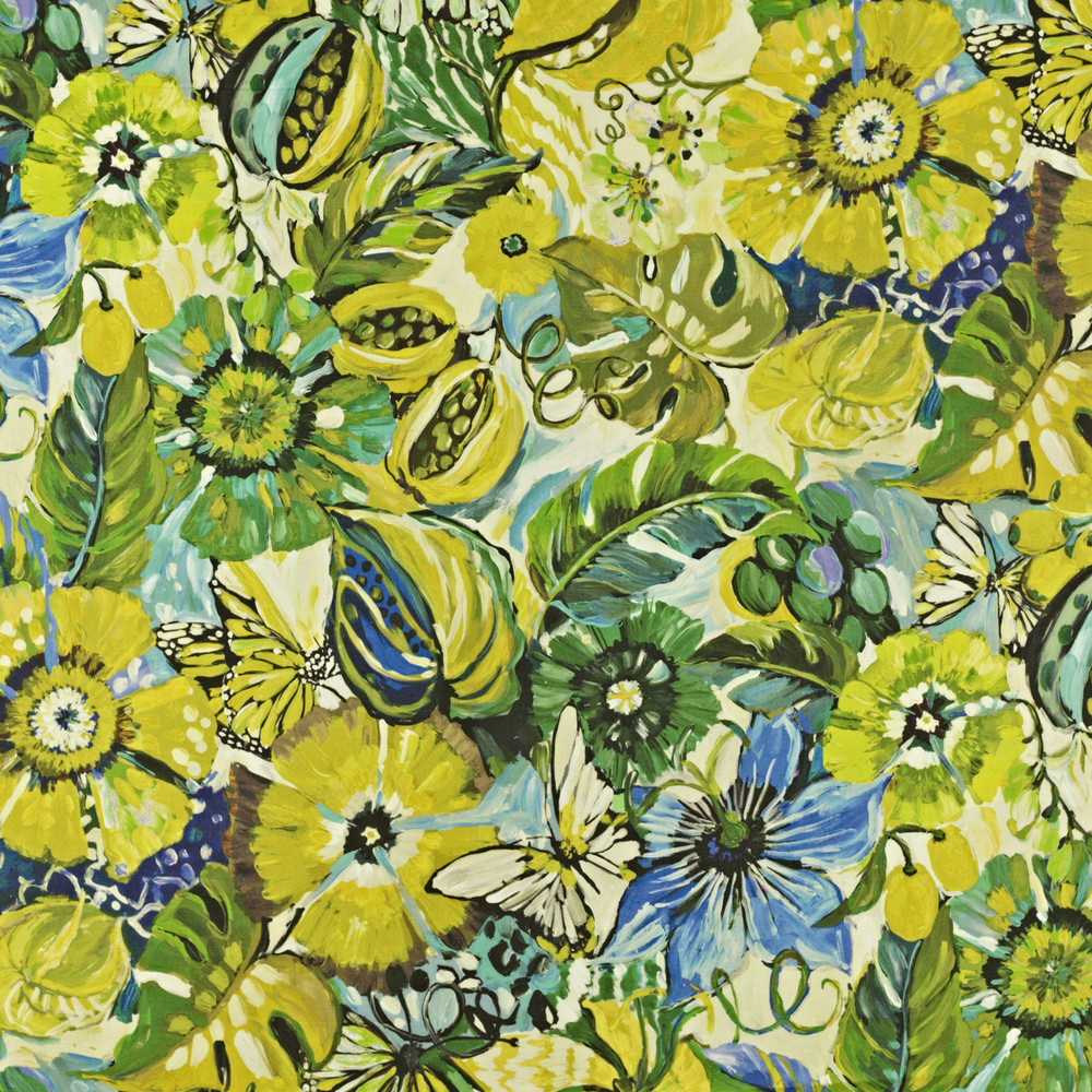 Tropical Garden Mojito Fabric by Prestigious Textiles