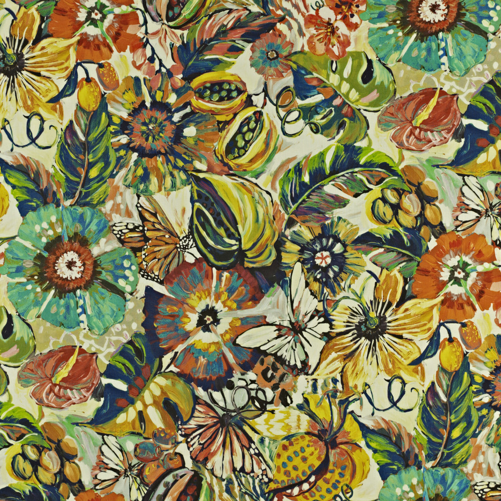 Tropical Garden Rainforest Fabric by Prestigious Textiles