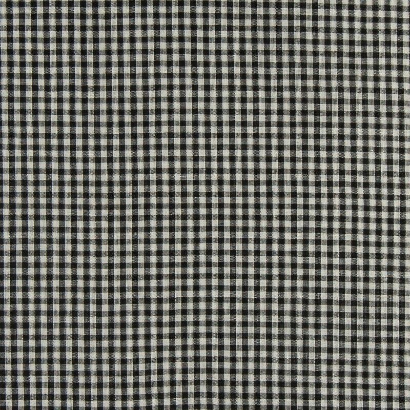 Cove Check Charcoal Fabric by Clarke & Clarke