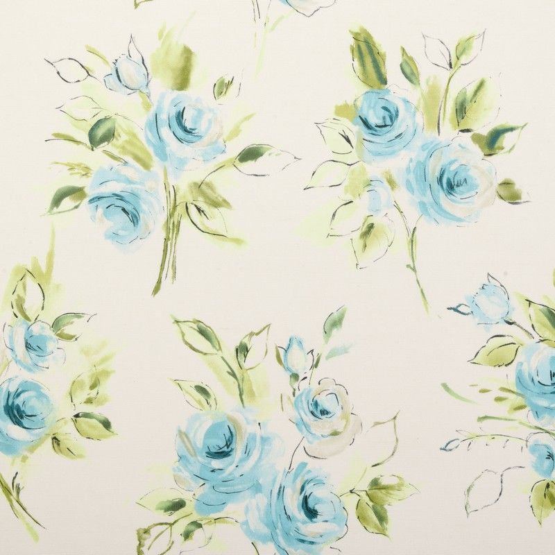 Mimi Aqua Fabric by Clarke & Clarke