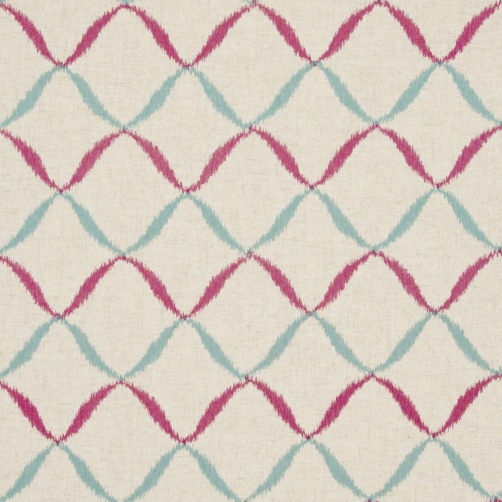 Gina Raspberry Fabric by Clarke & Clarke
