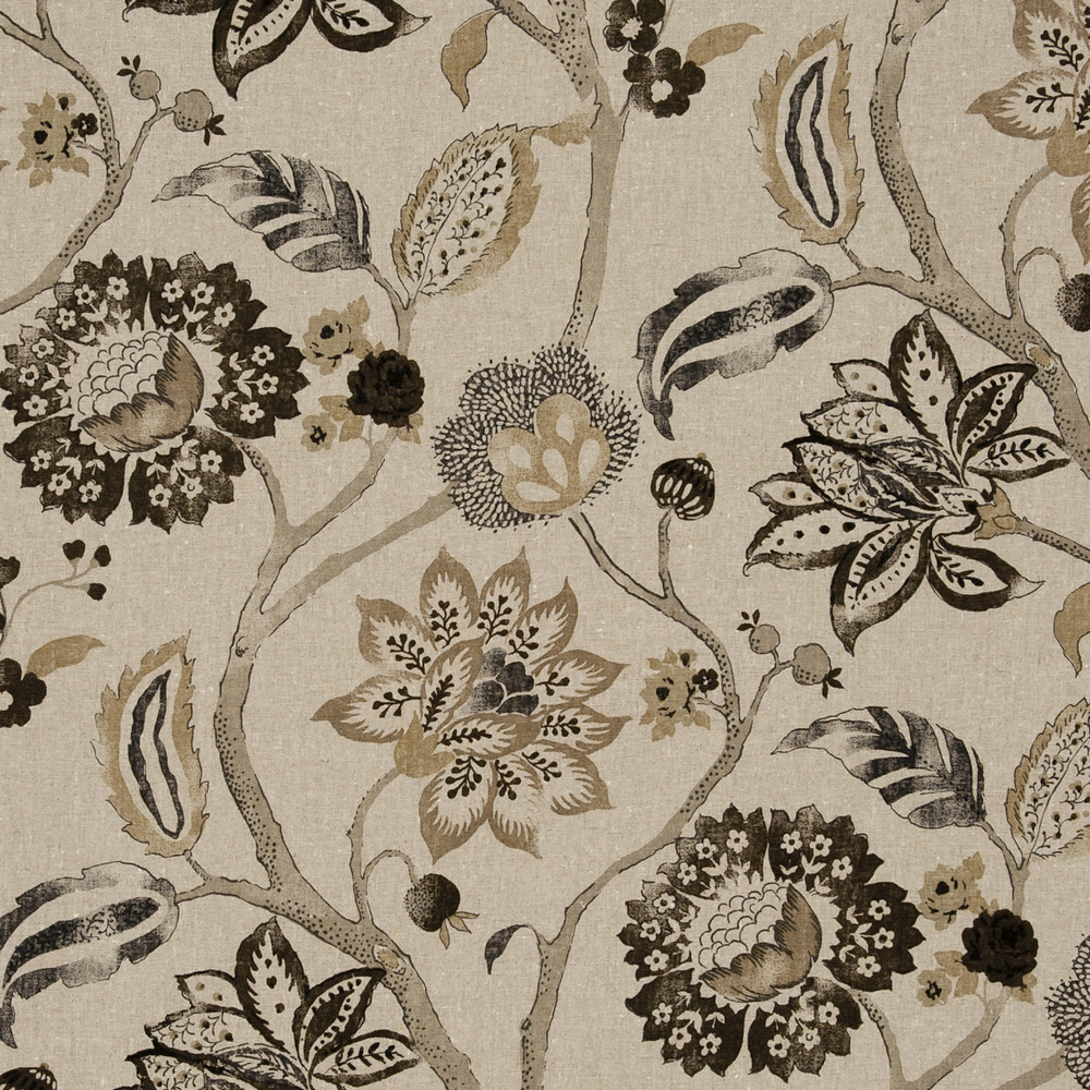 Mariam Charcoal Fabric by Clarke & Clarke