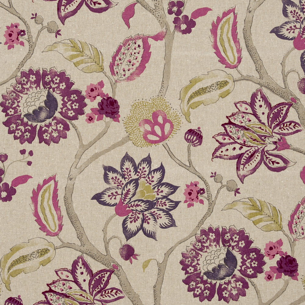 Mariam Mulberry Fabric by Clarke & Clarke