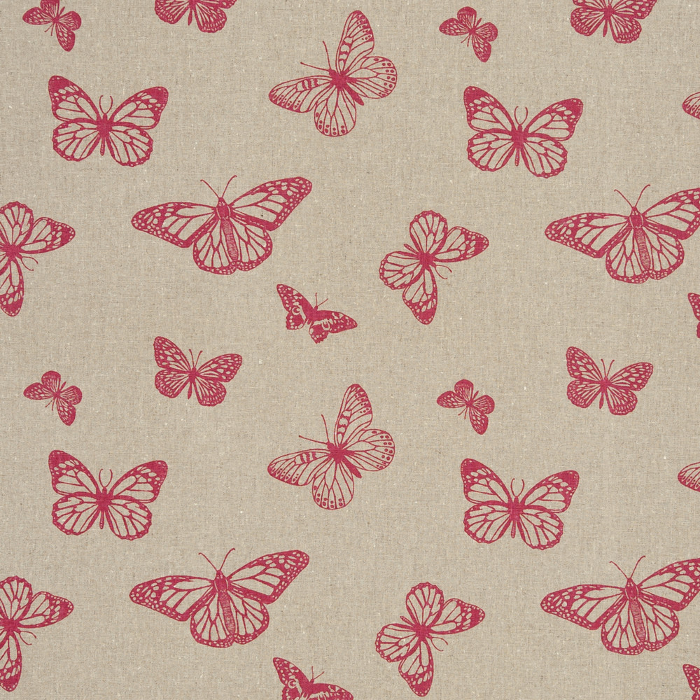 Mariposa Pink Fabric by Clarke & Clarke