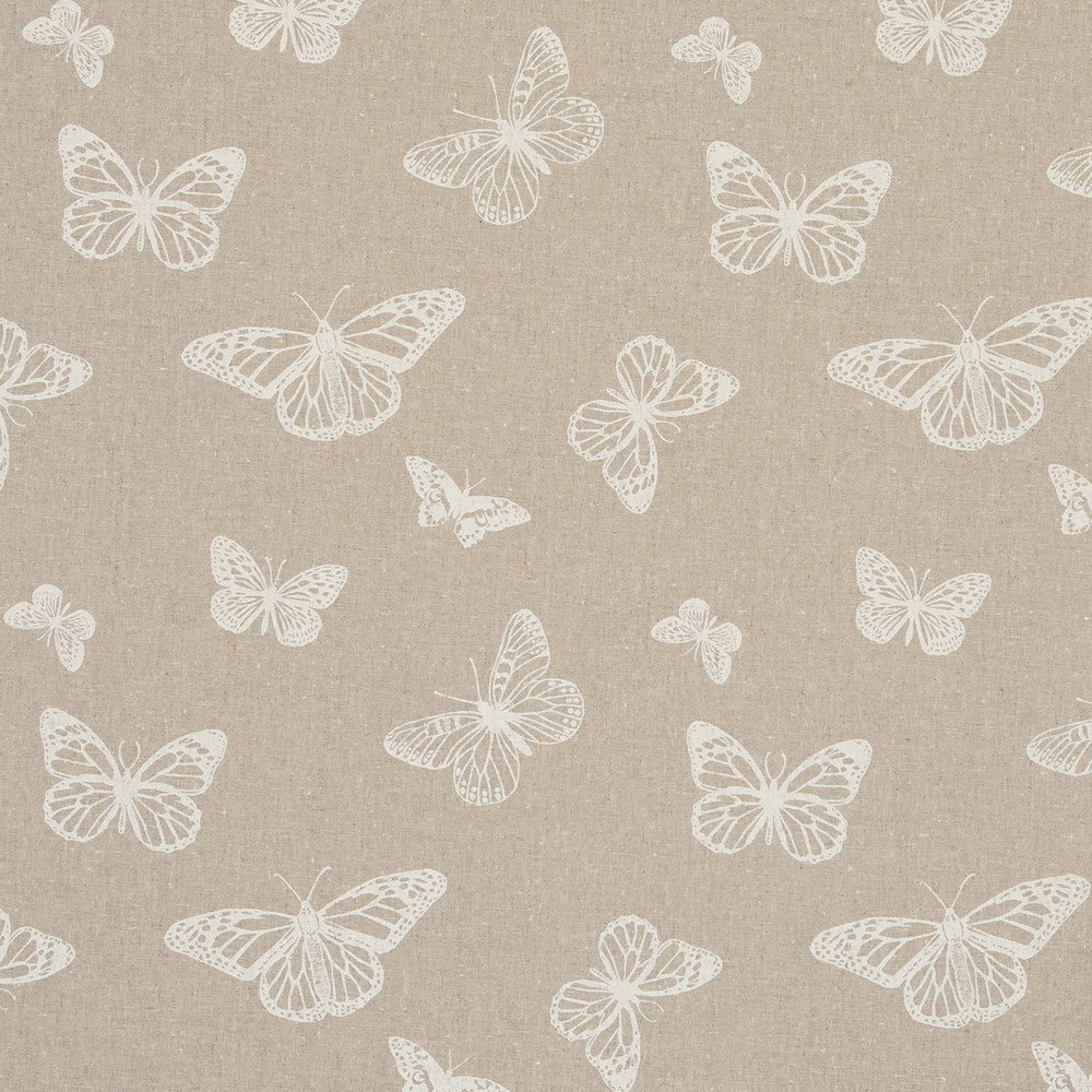 Mariposa White Fabric by Clarke & Clarke