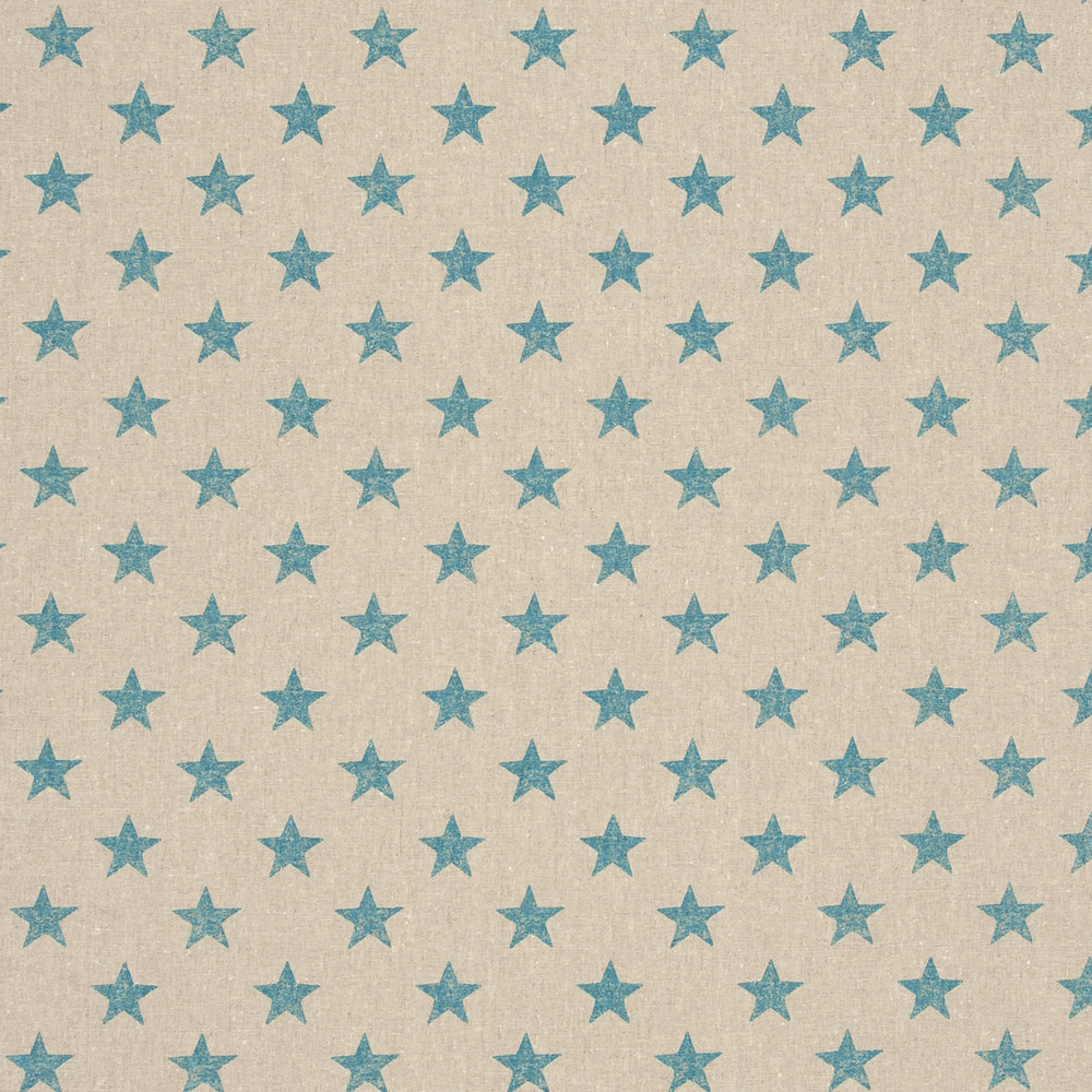 Stars Aqua Fabric by Clarke & Clarke