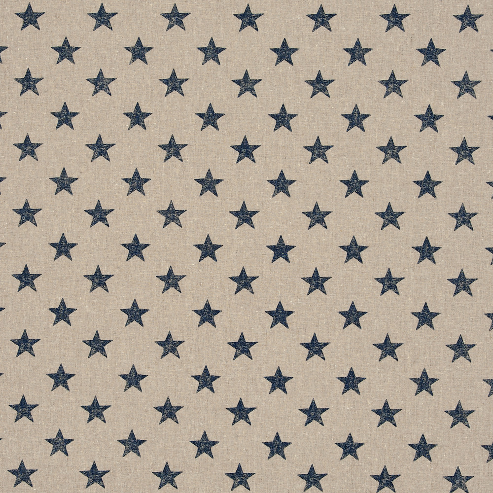 Stars Navy Fabric by Clarke & Clarke