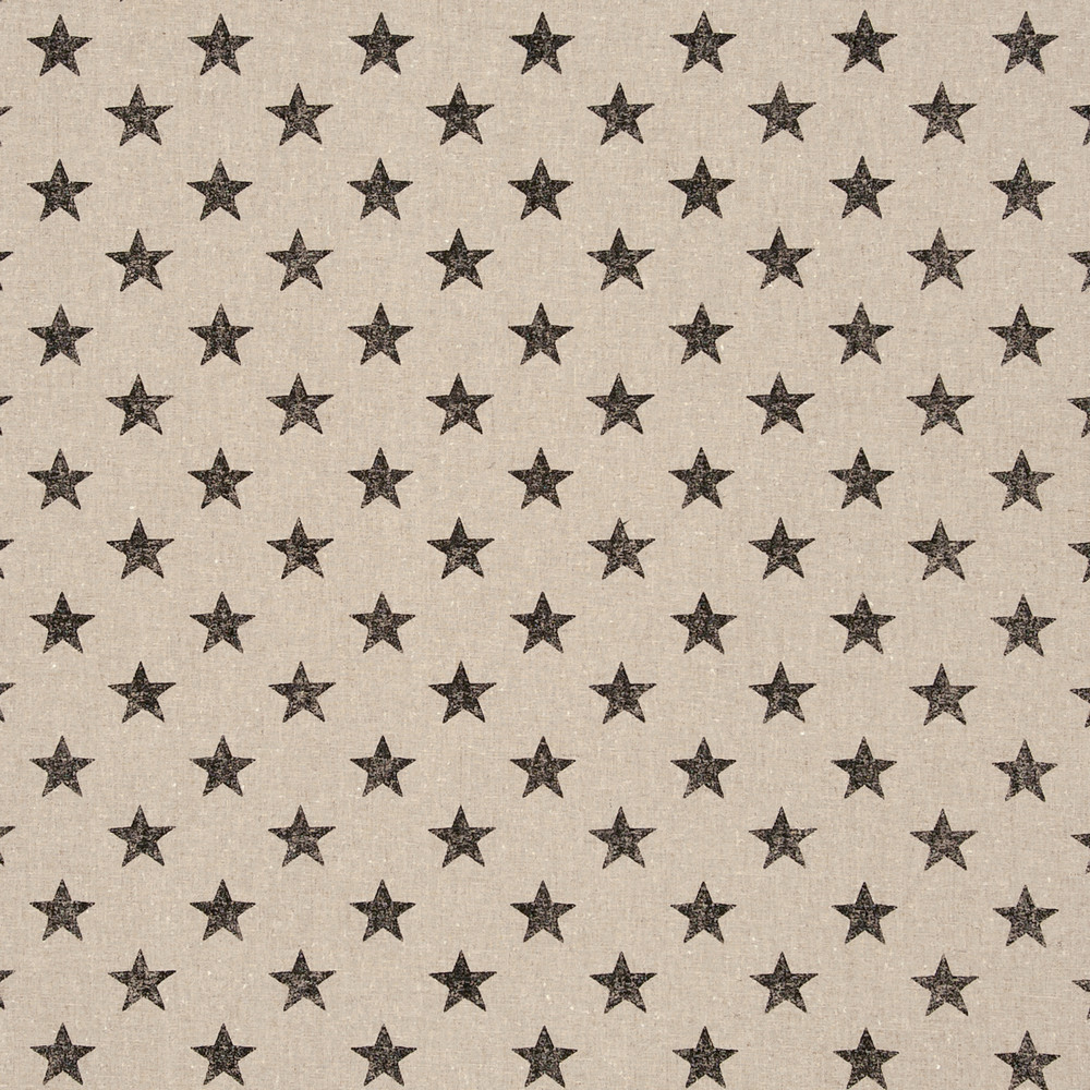 Stars Noir Fabric by Clarke & Clarke