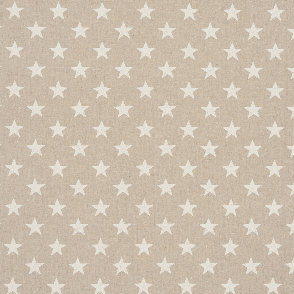 Stars White Fabric by Clarke & Clarke
