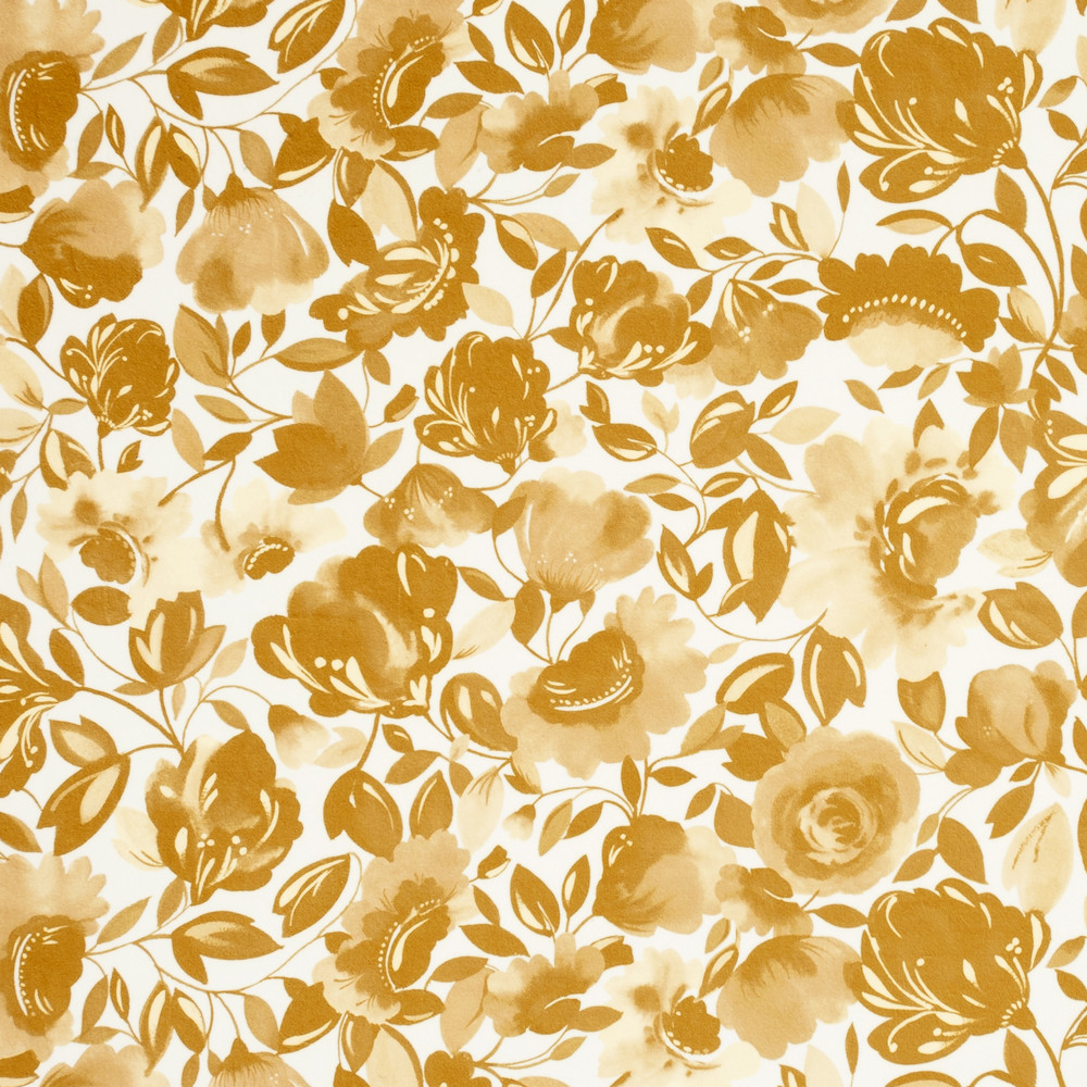Caitlin Velvet Gold Fabric by Clarke & Clarke