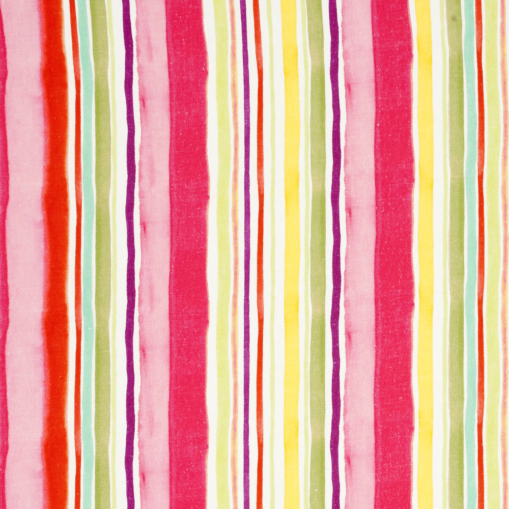 Sunrise Stripe Linen Multi Fabric by Clarke & Clarke