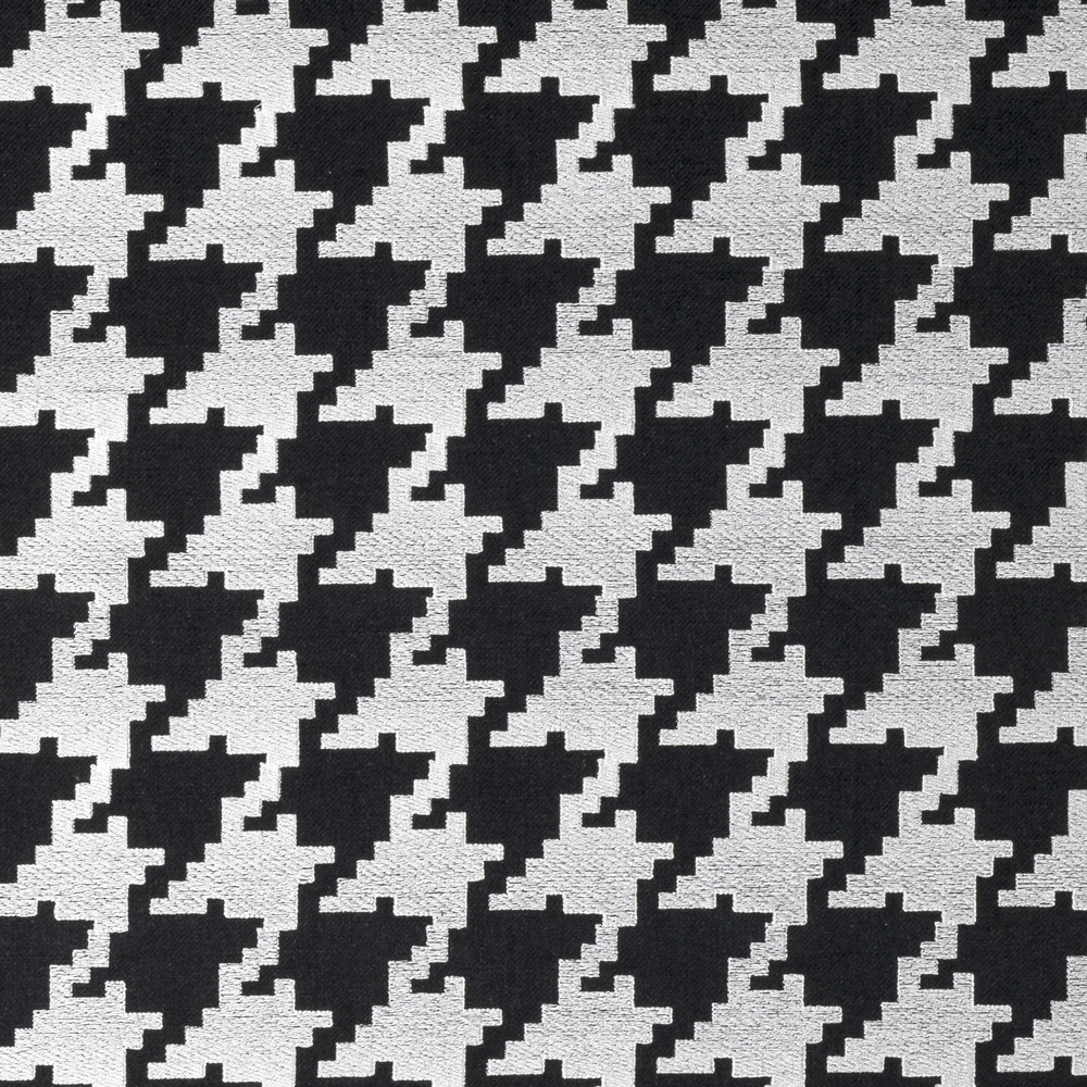 Bw1011 Black / White Fabric by Clarke & Clarke