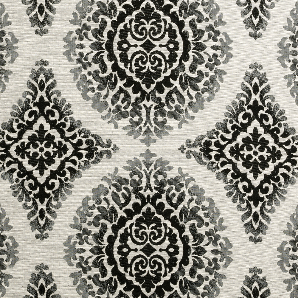 Bw1024 Black / White Fabric by Clarke & Clarke
