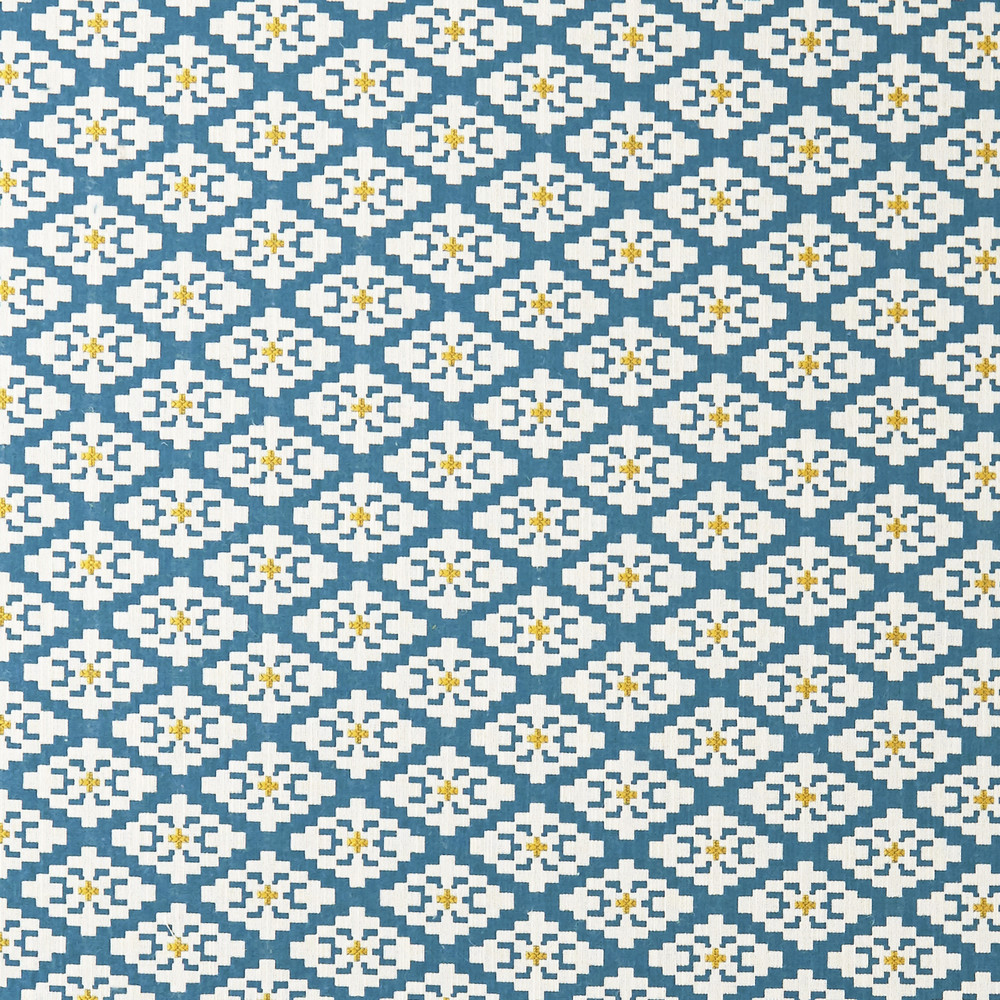 Michel Aqua Fabric by Clarke & Clarke